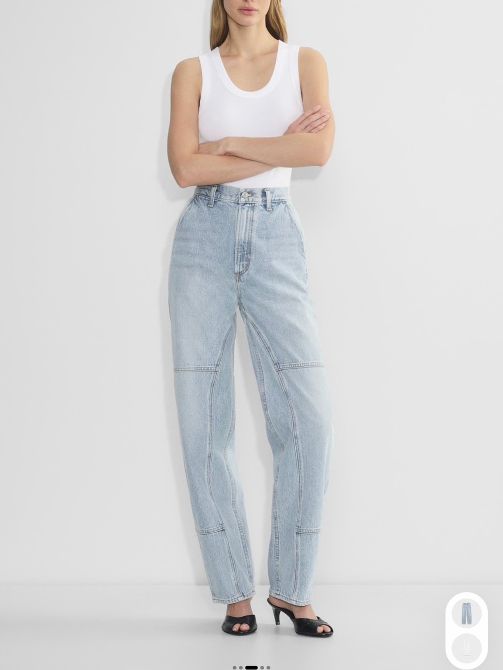 Agolde Adley Jean (light blue) with tag, NEVER worn